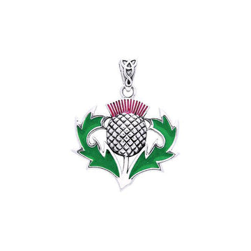 Alba Thistle Silver Pendant TPD1005 - Jewelry